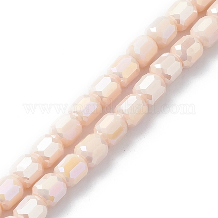 Chapelets de perles en verre électroplaqué EGLA-K015-08B-1