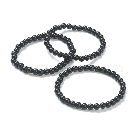 Bracelets extensibles de perles en verre BJEW-D446-B-21-1