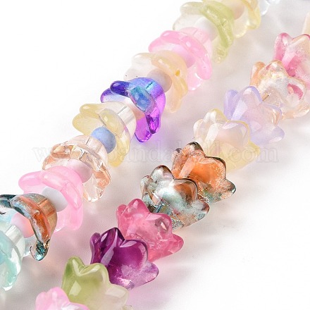 Chapelets de perles en verre transparente   LAMP-H061-01A-02-1