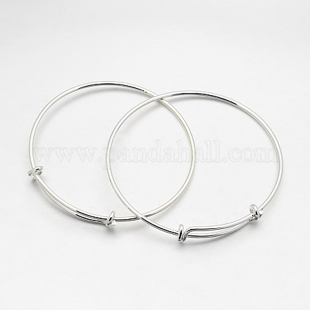 Fabrication de bracelet extensible en laiton réglable BJEW-E218-01S-1