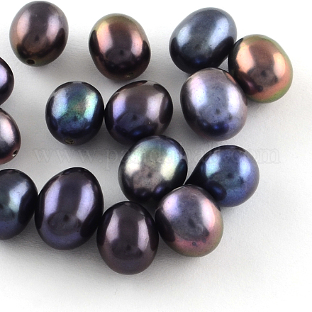 Natural Cultured Freshwater Pearl Rice Beads PEAR-R012-14-1
