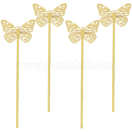 4 segnalibro in ottone cavo&nbsp;AJEW-SC0002-82-1