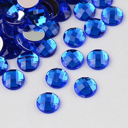 Cabochons de acrílico del Diamante de imitación de Taiwán ACRT-M005-8mm-04-1
