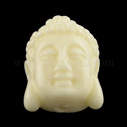 Dyed Buddha Head Synthetical Coral Beads CORA-R011-15J-1