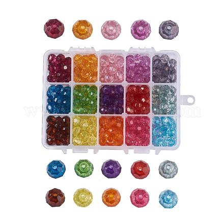15 Colors Dyed Acrylic Beads OACR-JP0001-02-10mm-1