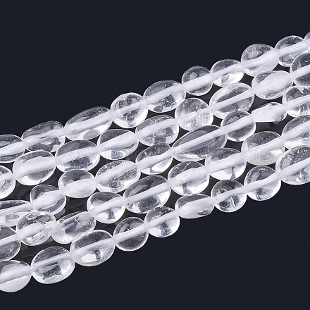 Granos de cristal de cuarzo natural hebras X-G-T064-56-1