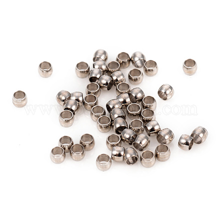 Intercalaire perles en 201 acier inoxydable STAS-L244-24A-P-1