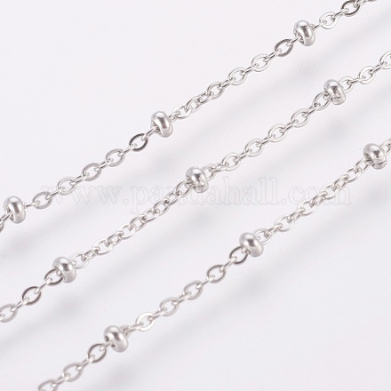 304 Stainless Steel Link Chains X-CHS-F003-20P-C-1