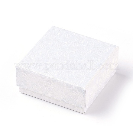 厚紙ギフト箱  正方形  ホワイト  7.5x7.5x3.5cm CBOX-G017-05-1