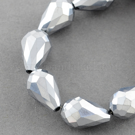 Chapelets de perles en verre électroplaqué X-EGLA-R045-7x6mm-06-1