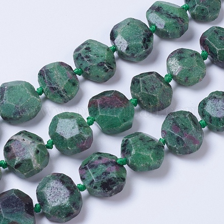 Natural Ruby in Zoisite Beads Strands G-F568-302-1