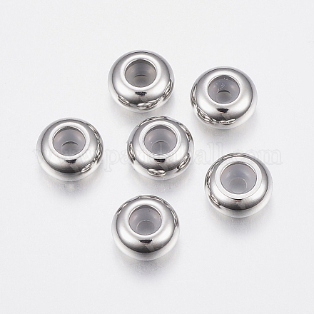 Intercalaires perles en 201 acier inoxydable X-STAS-E149-06P-8mm-1