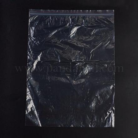 プラスチックジップロックバッグ  再封可能な包装袋  トップシール  セルフシールバッグ  長方形  レッド  40x29cm  片側の厚さ：1.1ミル（0.028mm） OPP-G001-E-29x40cm-1