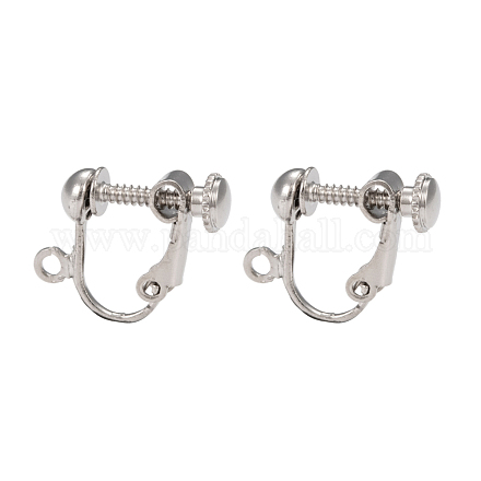 Brass Screw Clip Earring Converter EC143-NF-1
