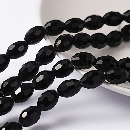 Faceted Glass Beads Strands X-GC892Y-3-1