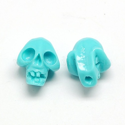 Synthetic Coral Skull Beads CORA-L018-A-01-1