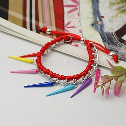 Bracelets de pointe en plastique ccb de mode BJEW-JB00633-03-1