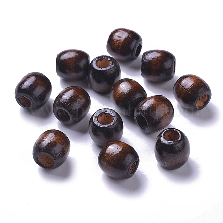 Perles en bois d'érable naturel teint WOOD-Q007-16mm-11-LF-1
