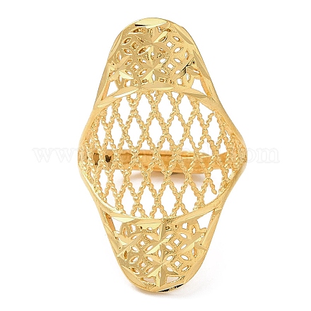 Регулируемые женские кольца из светлой латуни из светлого золота RJEW-A022-01B-1