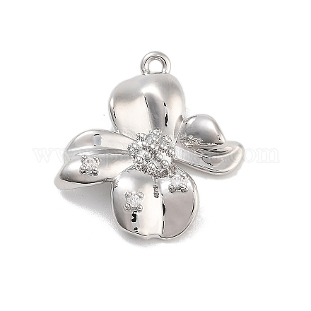 Подвески из латуни с прозрачным фианитом KK-Z061-13P-02-1