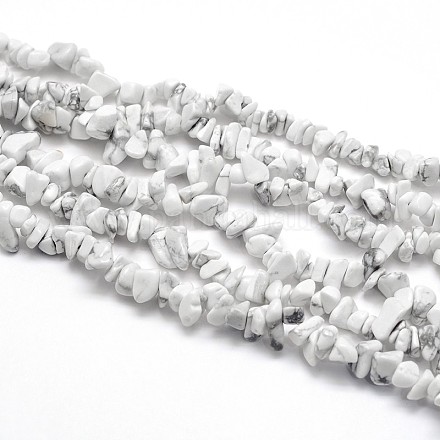 Chapelets de perles en howlite naturelle X-G-O049-B-40-1