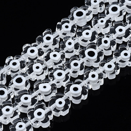 Chapelets de perles vernissées manuelles LAMP-N023-002C-10-1
