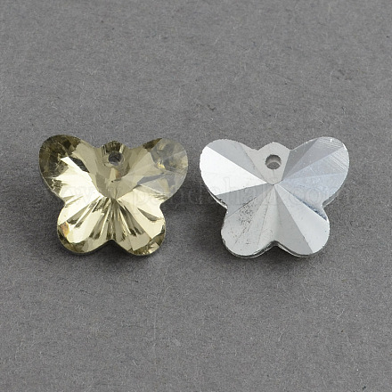 Mariposa galvanizado colgantes de cristal EGLA-R083-03-1