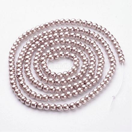 Glass Pearl Beads Strands HY-4D-B27-1