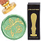 Brass Wax Seal Stamps with Wood Handle, for DIY Scrapbooking, Lemon, 25mm