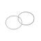 Non-Tarnish 304 Stainless Steel Linking Ring, Stainless Steel Color, 27x1mm, Inner Diameter: 25mm