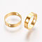 Brass Bead Frames, Ring, Golden, 12x3mm, Hole: 1mm