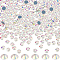 Beebeecraft 288Pcs Hotfix Rhinestone Flat Back Crystals Half Round Glass Gems for Nail Art and Craft Crystal AB ss30 6.3~6.5mm