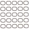 PH PandaHall 1 Bag About 40Pcs 304 Stainless Steel Close but Unsoldered Oval Jump Rings Wire 13-Gauge