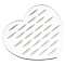 Acrylic Coin Base Display Holder, Heart, Camel, 17.8x16x0.9cm