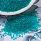 MIYUKI Delica Beads, Cylinder, Japanese Seed Beads, 11/0, (DB0786) Dyed Semi-Frosted Transparent Teal, 1.3x1.6mm, Hole: 0.8mm, about 10000pcs/bag, 50g/bag