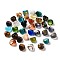 Mixed Handmade Lampwork Wide Band Rings, Mixed Color, 17~20mm, 12pcs/box