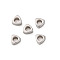 304 Stainless Steel Beads, Triangle, Stainless Steel Color, 3x3.5x1.5mm, Hole: 1.5mm