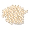 Plastic Imitation Pearl Beads, Round, Navajo White, 8x7.5mm, Hole: 1.2mm