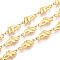 Ocean Theme Brass Dolphin Link Chains, Soldered, with Spool, Real 18K Gold Plated, 16x8.5x2mm