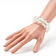 Ensembles de bracelets extensibles en perles acryliques transparentes à facettes pour enfants BJEW-JB06220-3