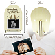 アーチ型木製アナウンス額縁スタンド  初めてのお母さんのための赤ちゃんの超音波検査フレーム  言葉  180x125x4mm  穴：10mm DJEW-WH0070-007-2