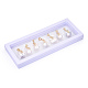 Colgantes de perlas keshi de perlas barrocas naturales PEAR-N020-J26-4