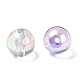 Placage uv perles acryliques irisées arc-en-ciel transparentes OACR-F004-01B-3