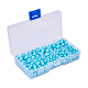 PandaHall Elite 340 pcs Environmental Dyed Glass Pearl Round Pearlized Beads HY-PH0009-RB104-1