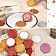 CRASPIRE 100Pcs Valentine's Day Adhesive Wax Seal Stickers DIY-CP0010-17C-5