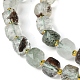 Quartz de lodolite vert naturel / brins de perles de quartz de jardin G-Q010-A18-01-4