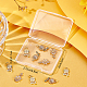 Beebeecraft 12Pcs/Box 3 Style Cubic Zirconia Sunflower Charms 18K Gold Plated Brass Flower Charms with Jump Ring for DIY Jewelry Earrings Necklace Bracelet Making Finding KK-BBC0002-98-7