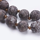 Natural Snowflake Obsidian Beaded Necklaces NJEW-P202-60-B11-2