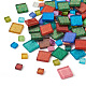 Elecrelive 272pcs 2 cabochons carrés en verre transparent de style GLAA-EL0001-01D-2