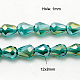Electroplate Glass Beads Strands X-EGLA-D015-12x8mm-26-1